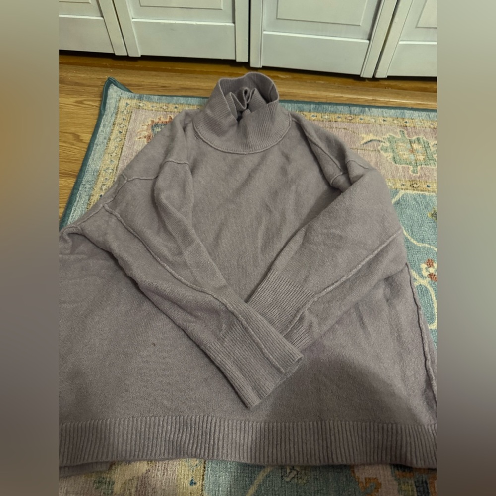 Free People Women's Lavender purple Turtleneck Sweater